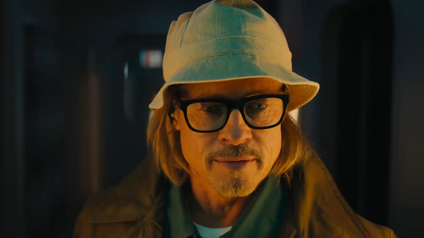 Brad Pitt sebagai 'Ladybird' berkacamata